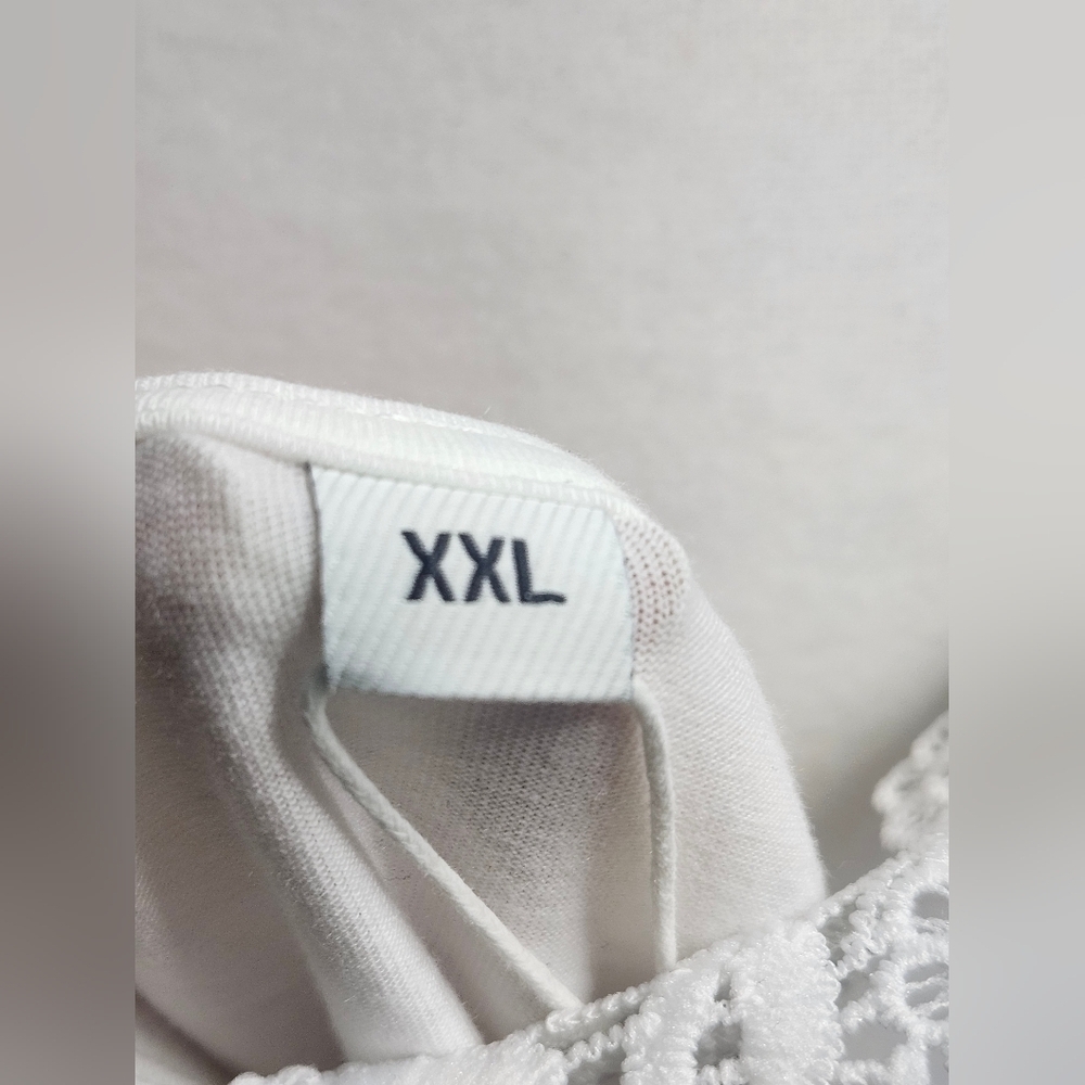 Made with ♡ Love Elegant White Lace Trim Sleepwear - Picture 4 of 4